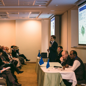 Young scholars of Samara University presented the project of a new generation spacecraft of "AIST" family