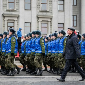 Студенты и сотрудники приняли участие в Параде Памяти