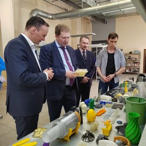 Космонавт Сергей Рязанский посетил Самарский университет