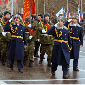 Курсанты военной кафедры начали подготовку к Параду Памяти